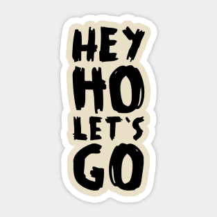 Hey ho text Sticker